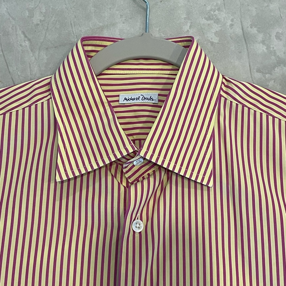 Michael Drake Men’s Dress Shirt / Size Large / Excellent Condition